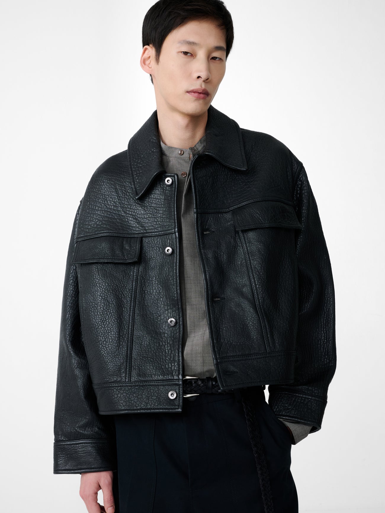 DOYARD  LEATHER JACKET IN BLACK