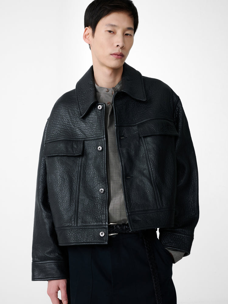 DOYARD  LEATHER JACKET IN BLACK