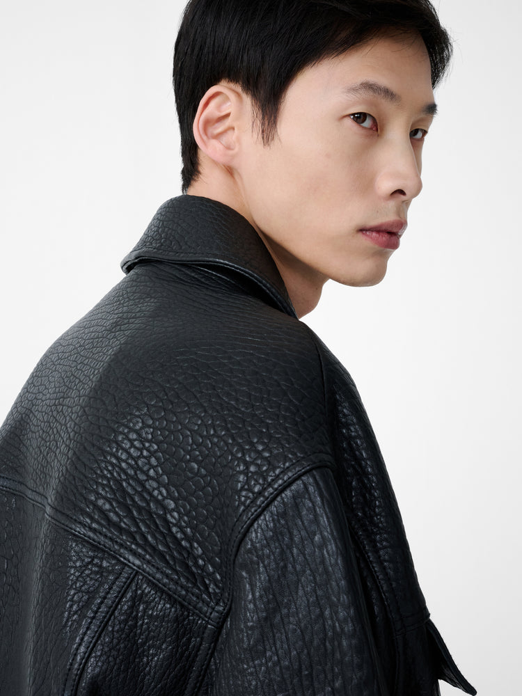 DOYARD  LEATHER JACKET IN BLACK