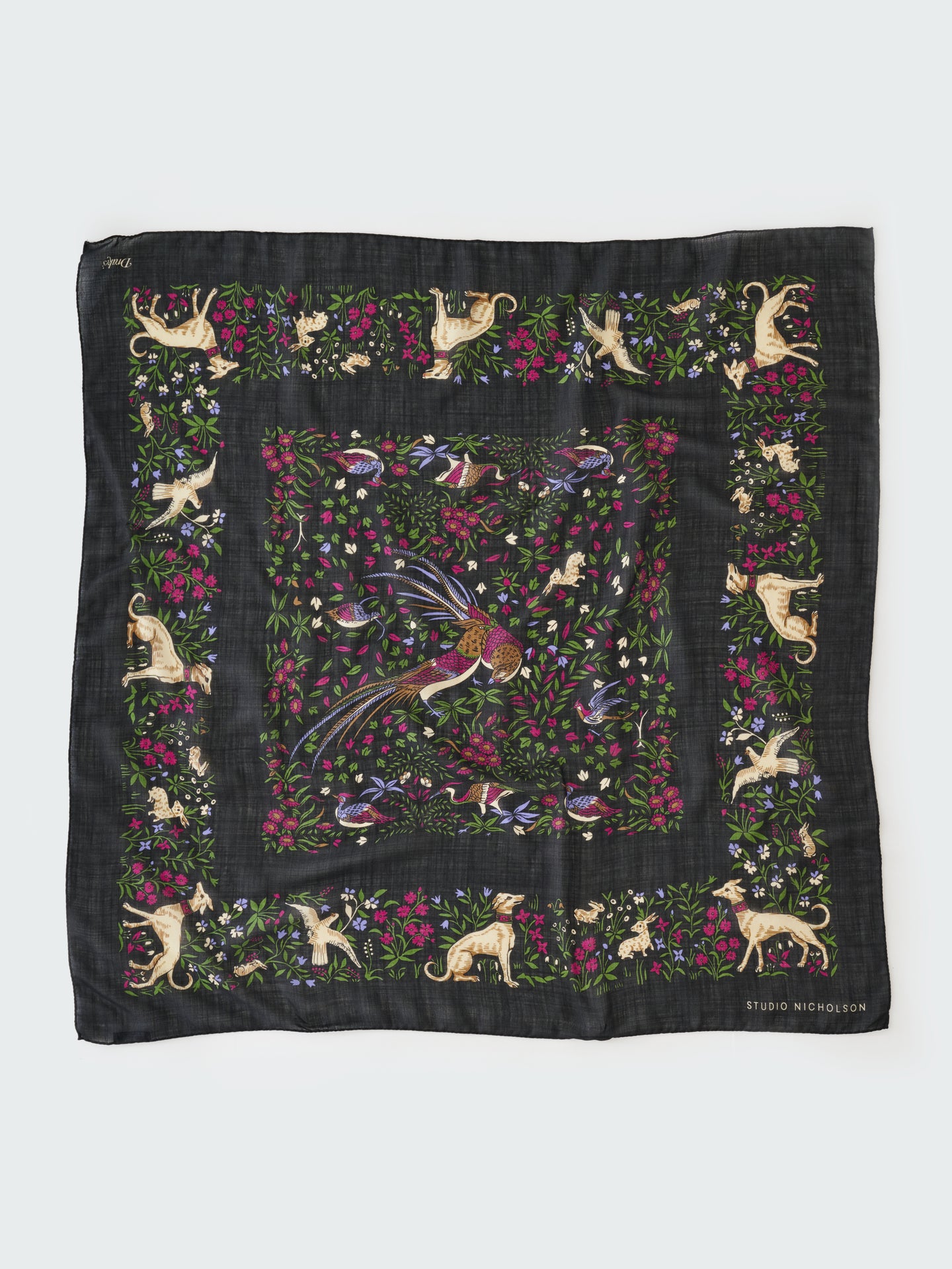 SN X DRAKE'S SCARF IN DARKEST NAVY