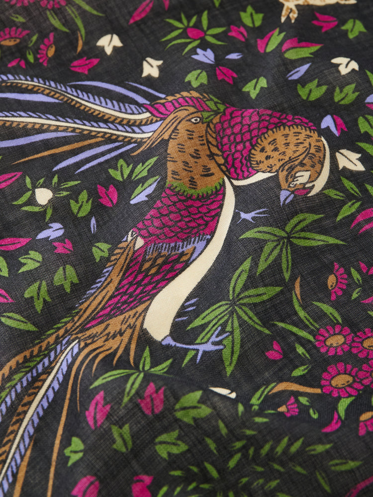 SN X DRAKE'S SCARF IN DARKEST NAVY