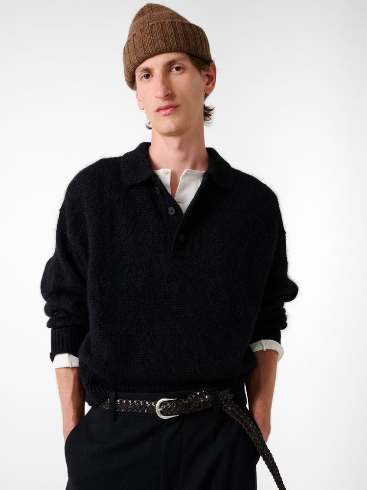 SN X AARON LEVINE PLAITED BELT IN COCOA