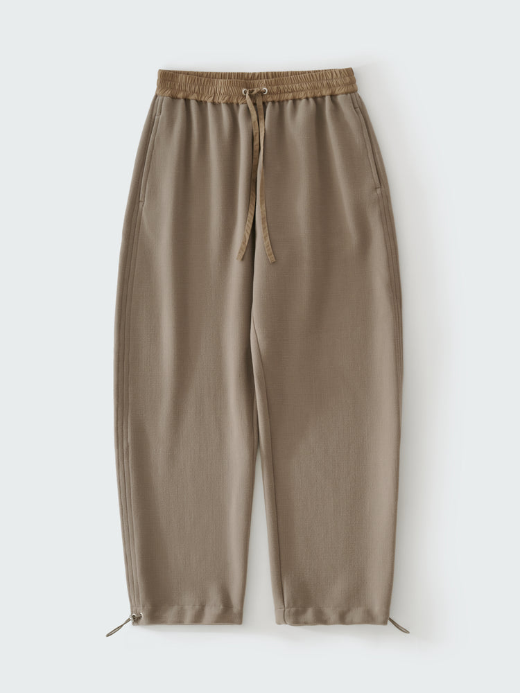 FARR WOOL DRAWSTRING PANT IN TAUPE