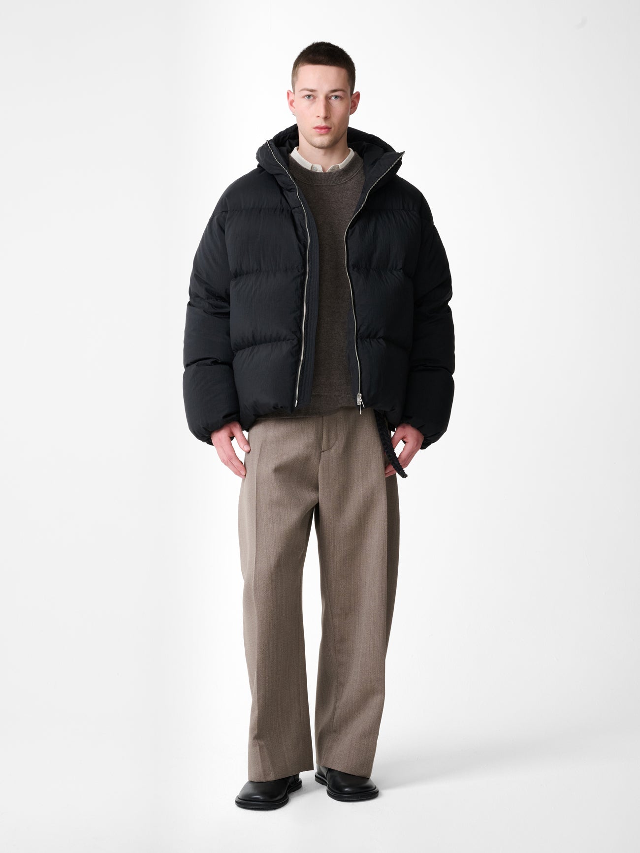FENNE PUFFER JACKET IN BLACK