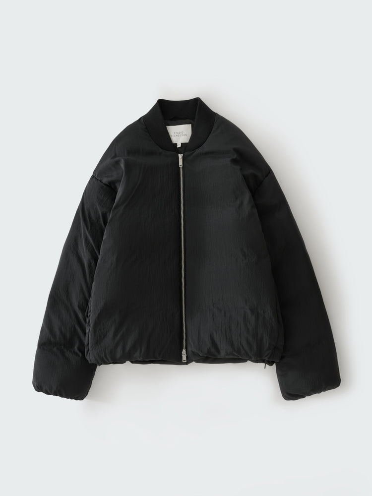 FRYE DOWN BOMBER JACKET IN BLACK