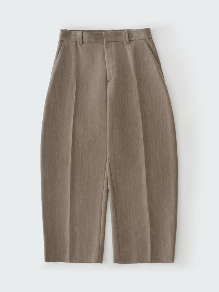 FUME TAILORD PANT IN BARK MELANGE