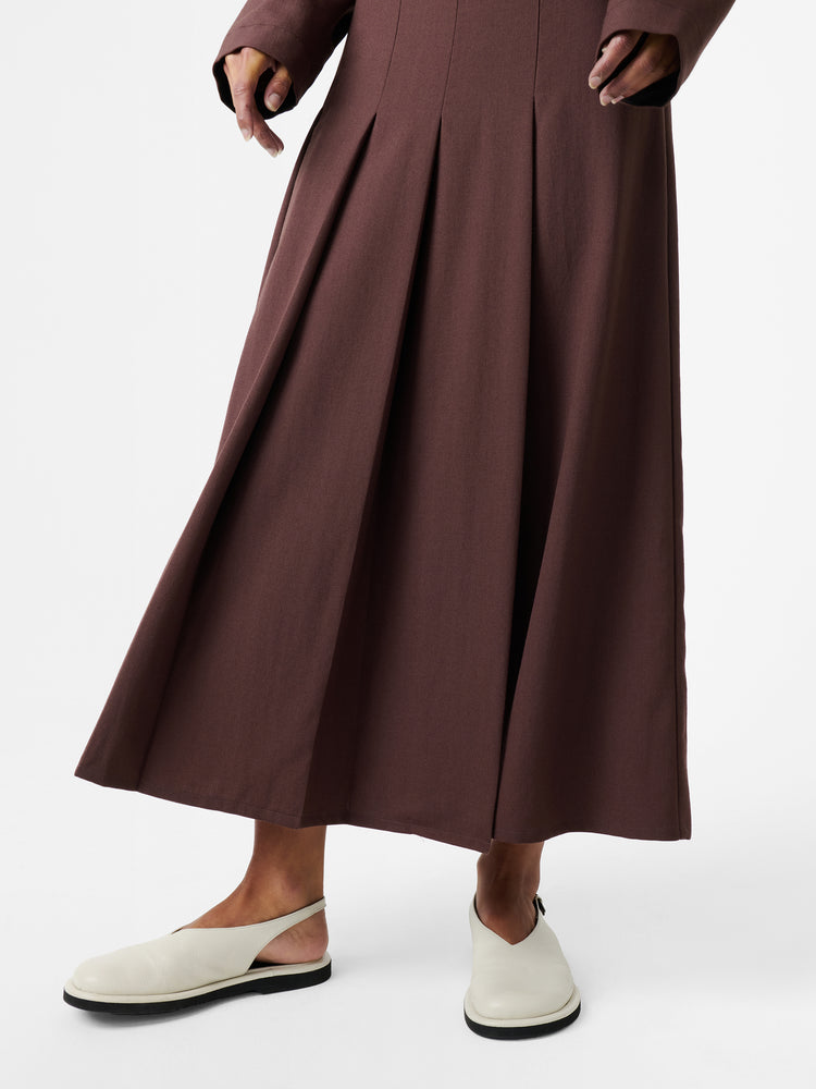 FUSE SKIRT IN CONKER