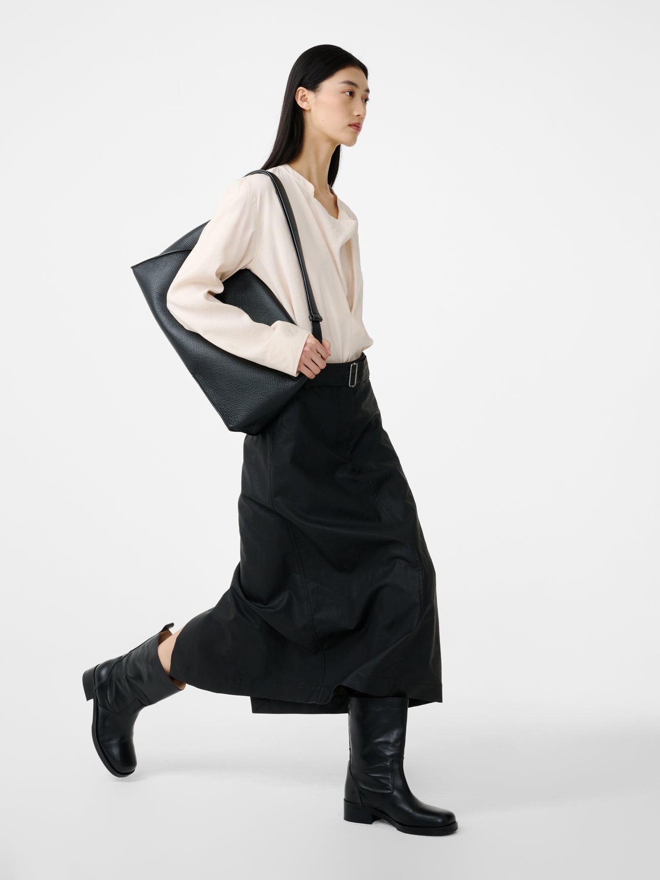 GRASSE SKIRT IN COAL