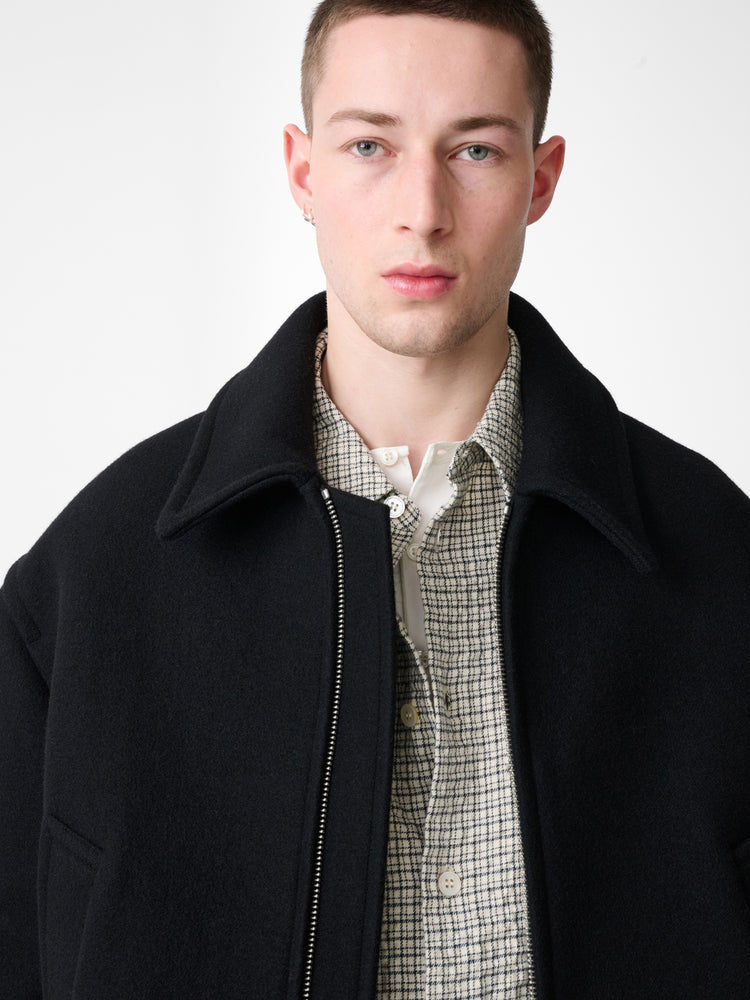 GREVAN WOOL JACKET IN BLACK
