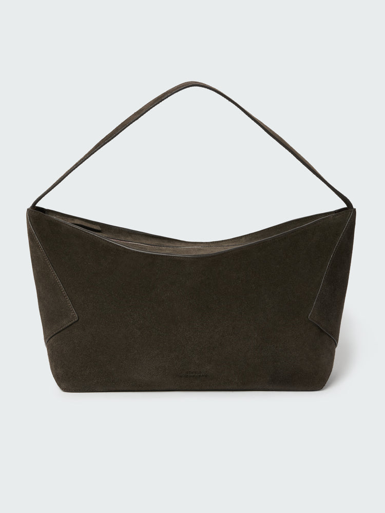 HAGU SUEDE BAG IN EBONY