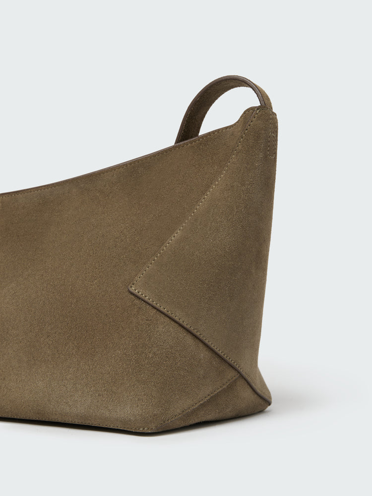 HAGU SUEDE BAG IN OLIVE