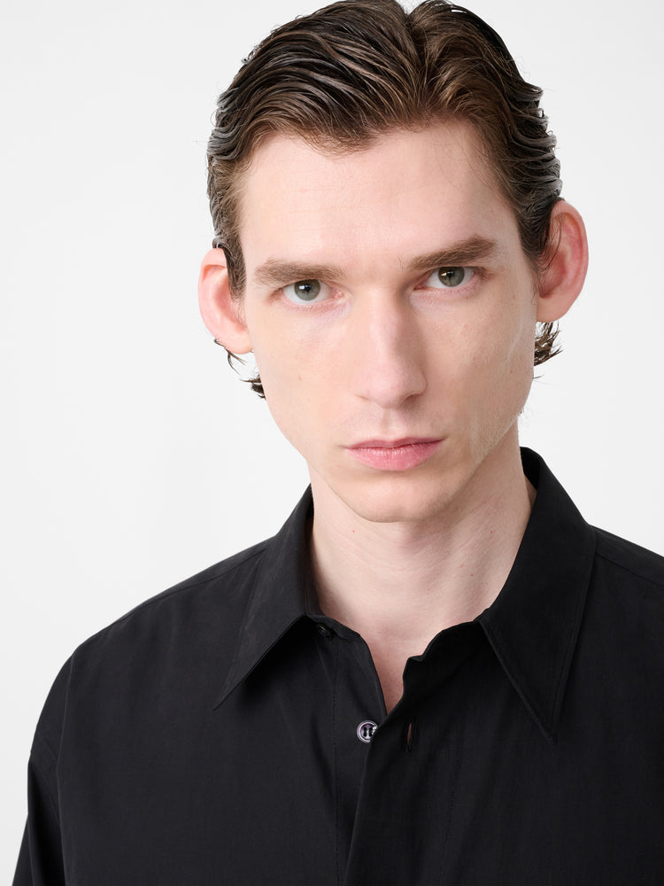 HAL COTTON SHIRT IN BLACK