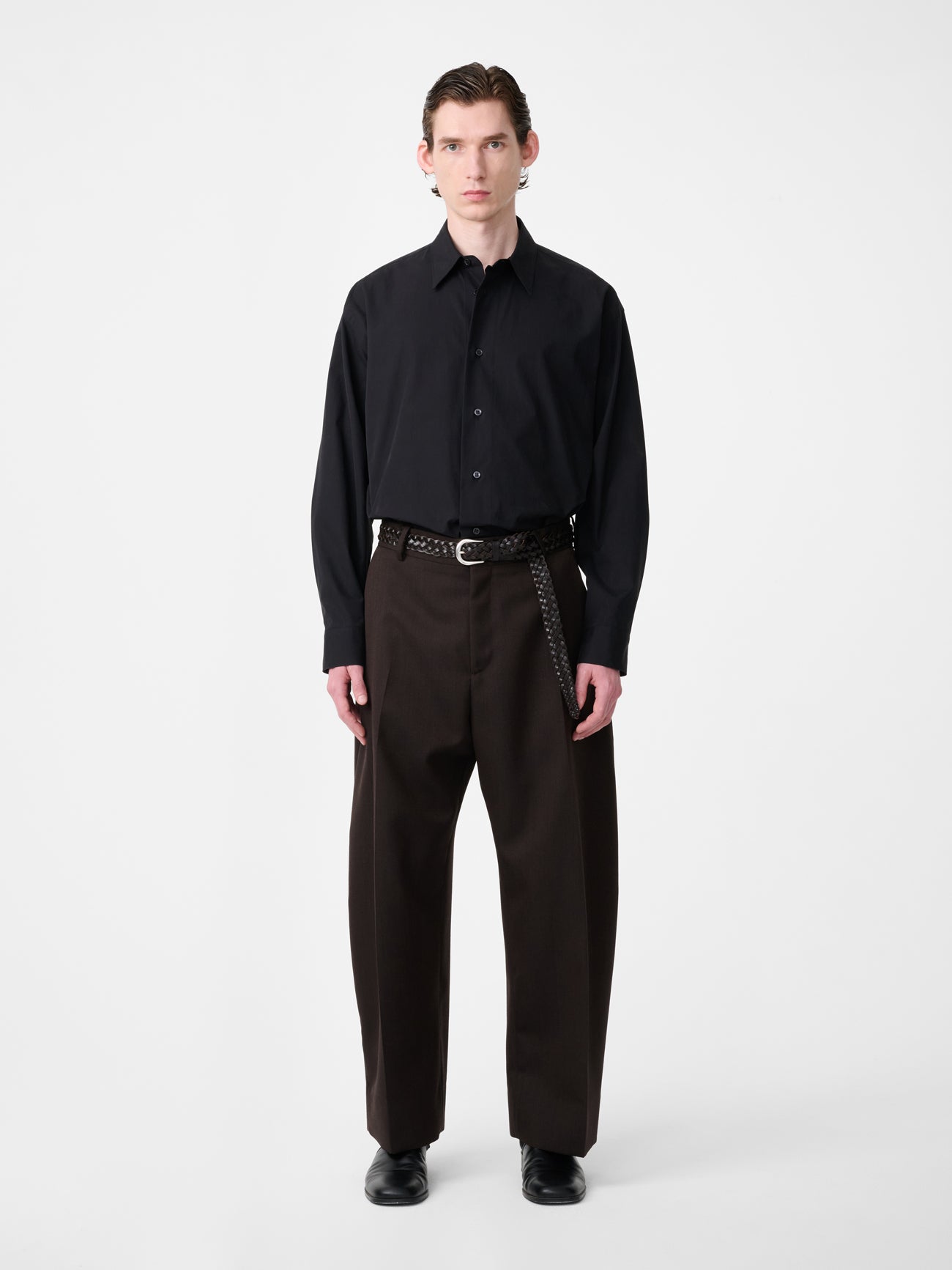 HAL COTTON SHIRT IN BLACK