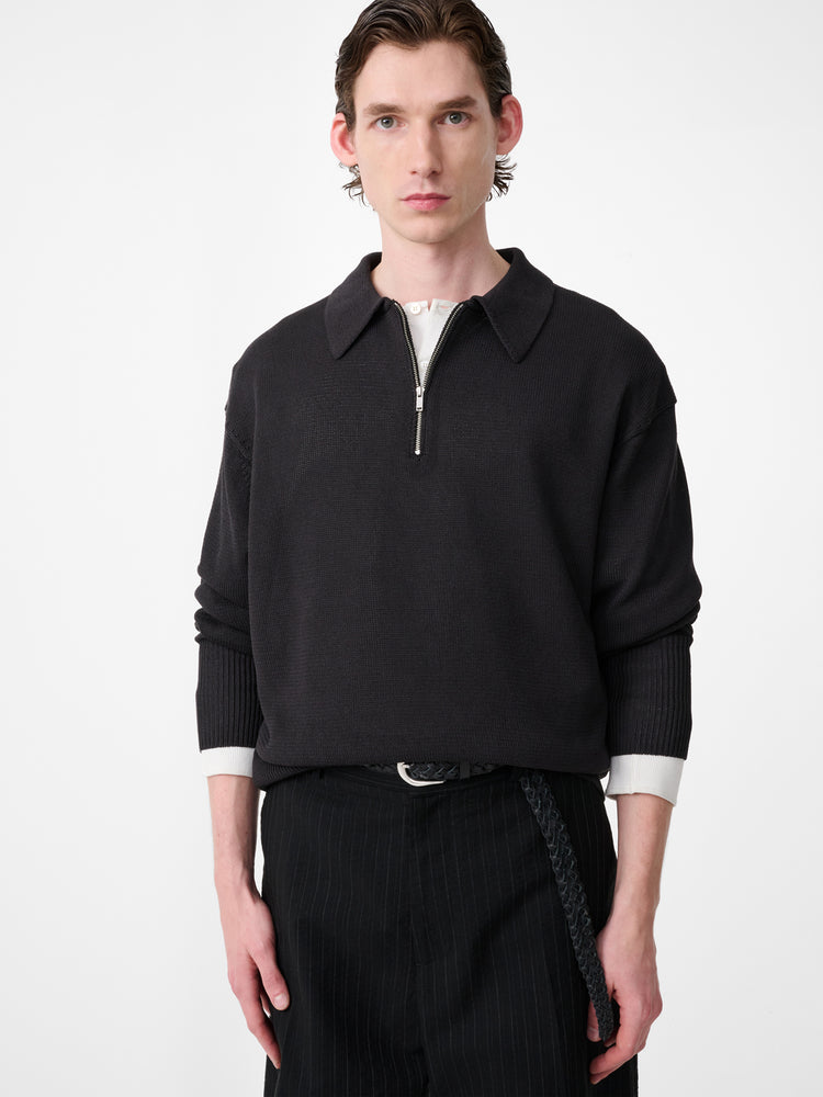 HEDDY KNIT IN BLACK GRAPE