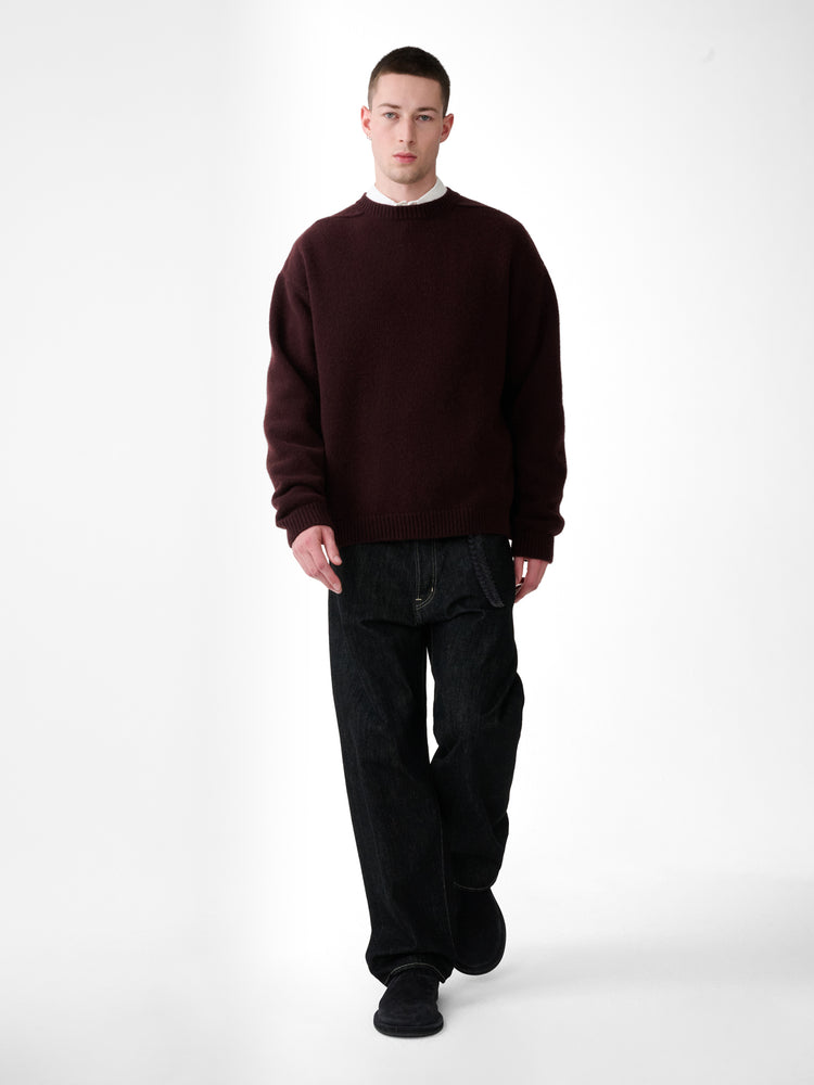 HEMYL KNIT IN BLACK GRAPE