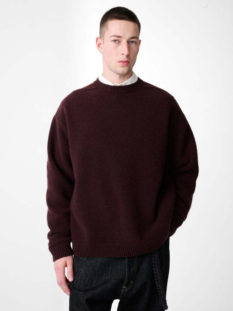 HEMYL KNIT IN BLACK GRAPE