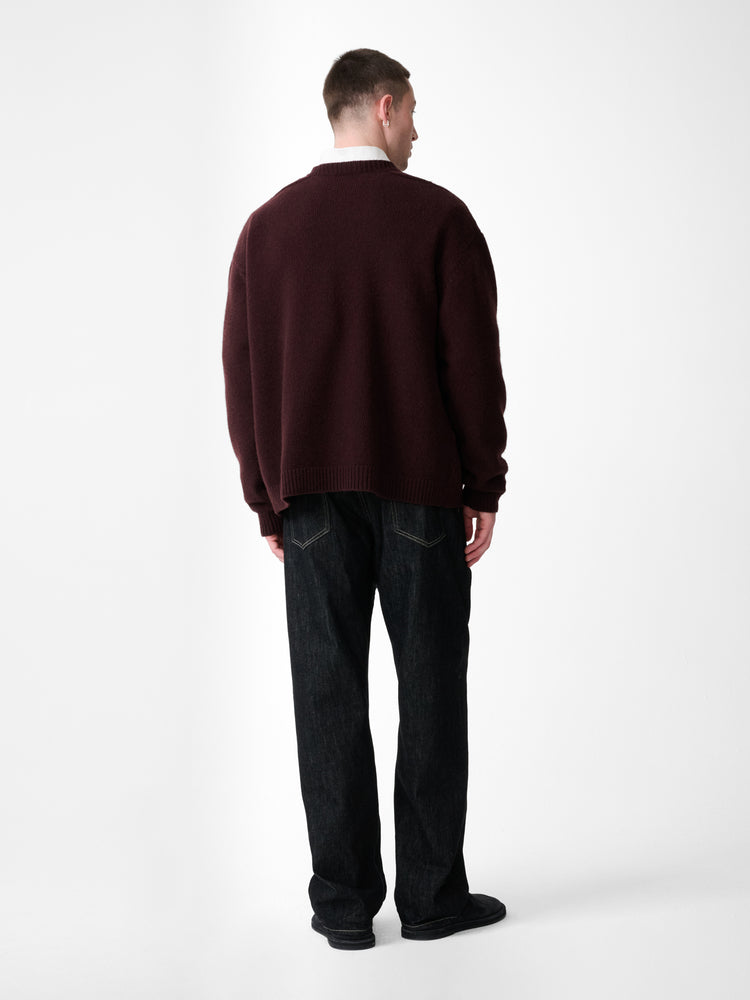 HEMYL KNIT IN BLACK GRAPE