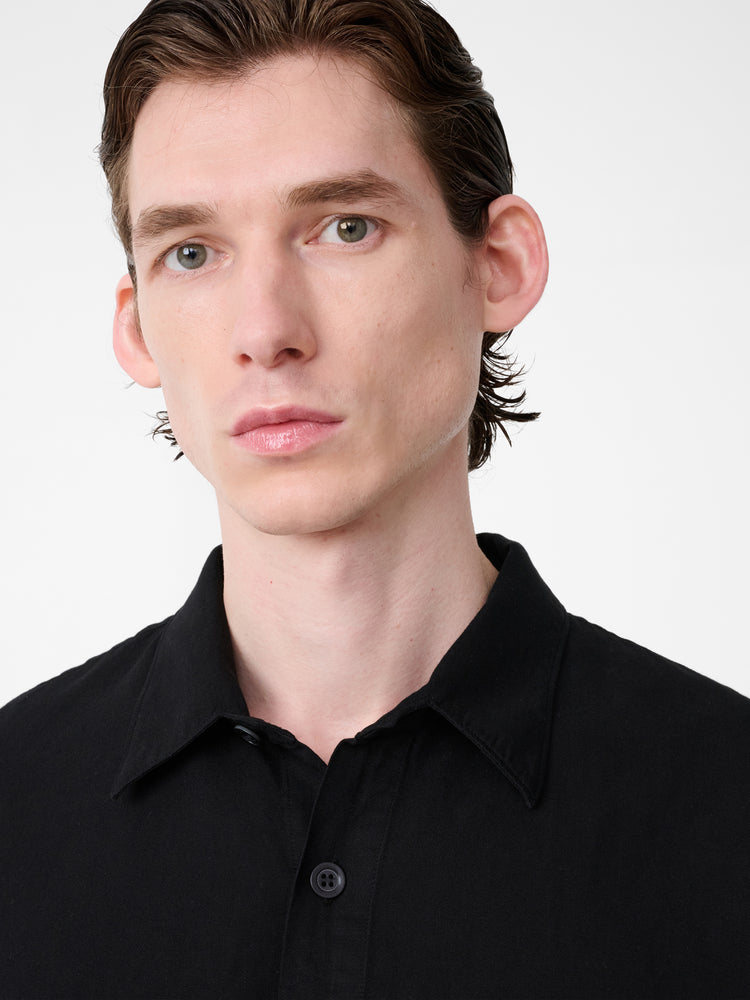 HITHE LINEN SHIRT IN BLACK