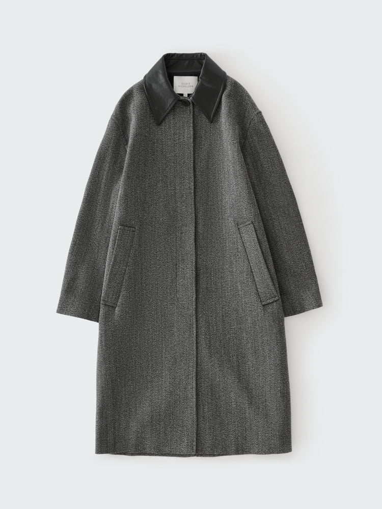 INDIO COAT IN BLACK / WHITE