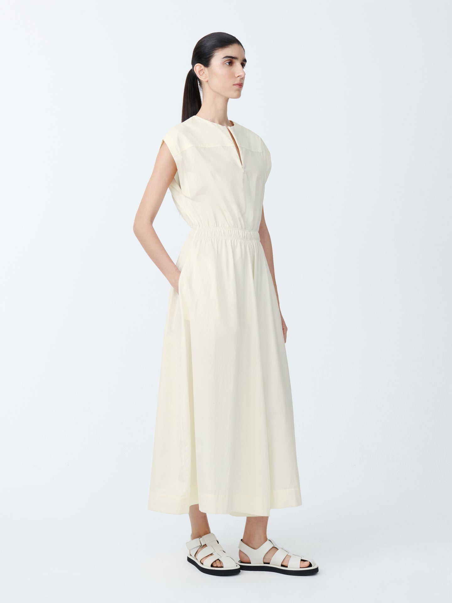 KATRINE COTTON DRESS IN PARCHMENT