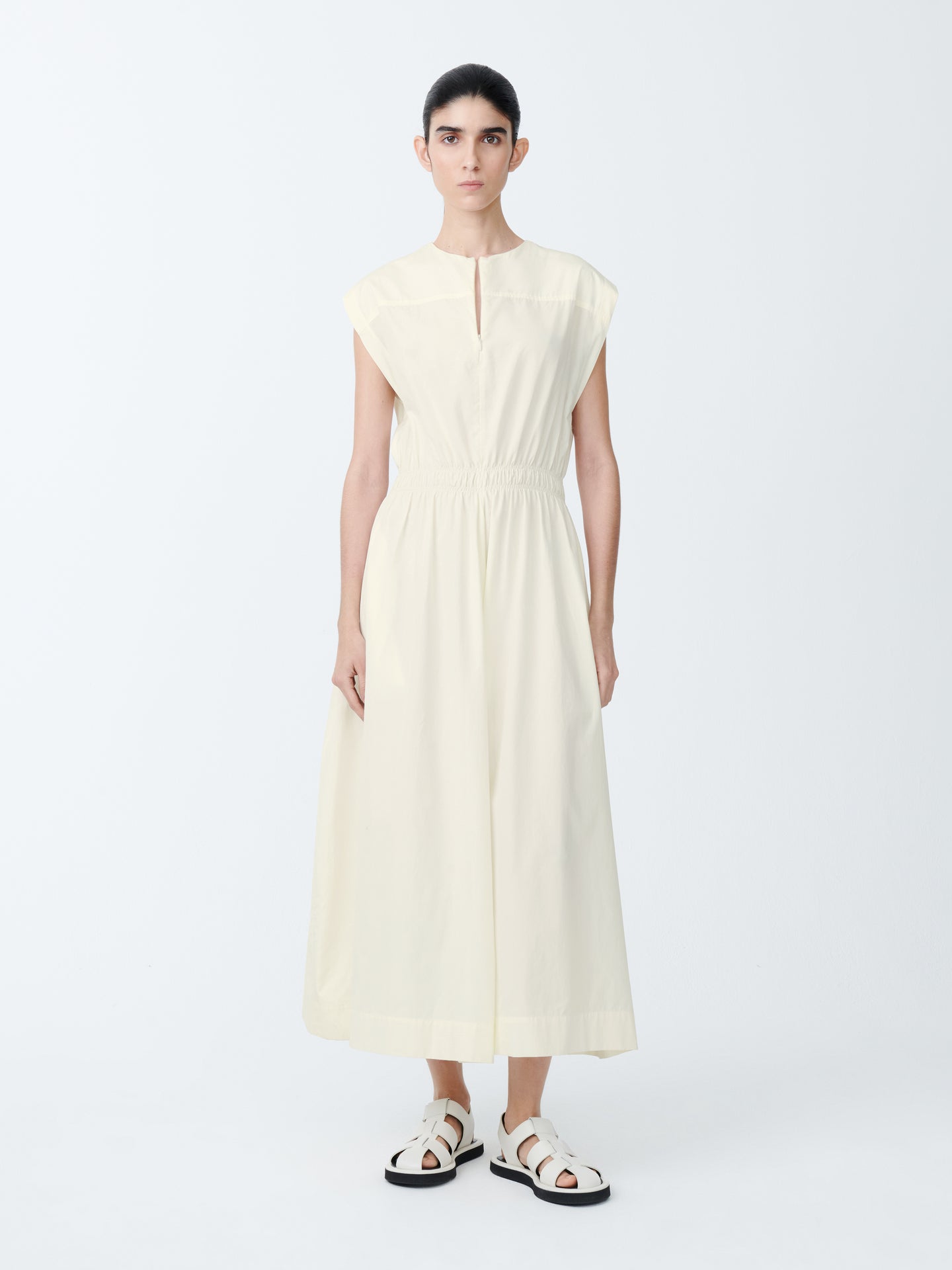 KATRINE COTTON DRESS IN PARCHMENT