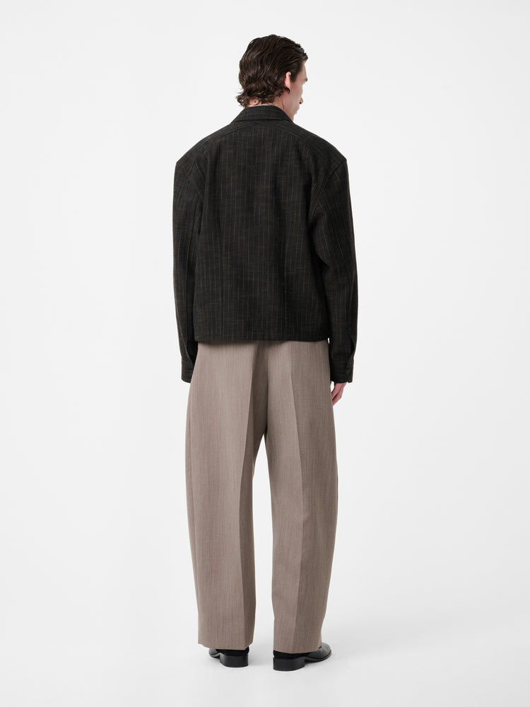 KELVER JACKET IN PEAT STRIPE