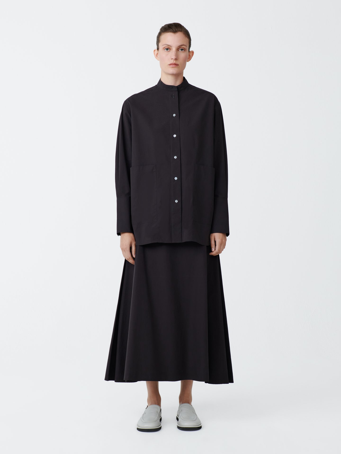 LAWSON SKIRT IN BLACK GRAPE