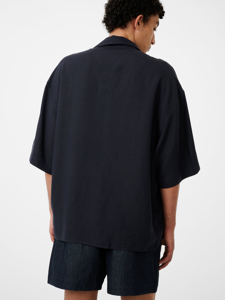 LEMMER SHIRT IN DARKEST NAVY