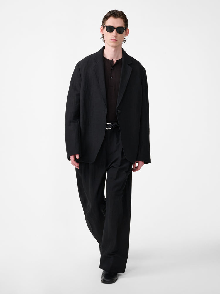 LINE LINEN PANT IN BLACK