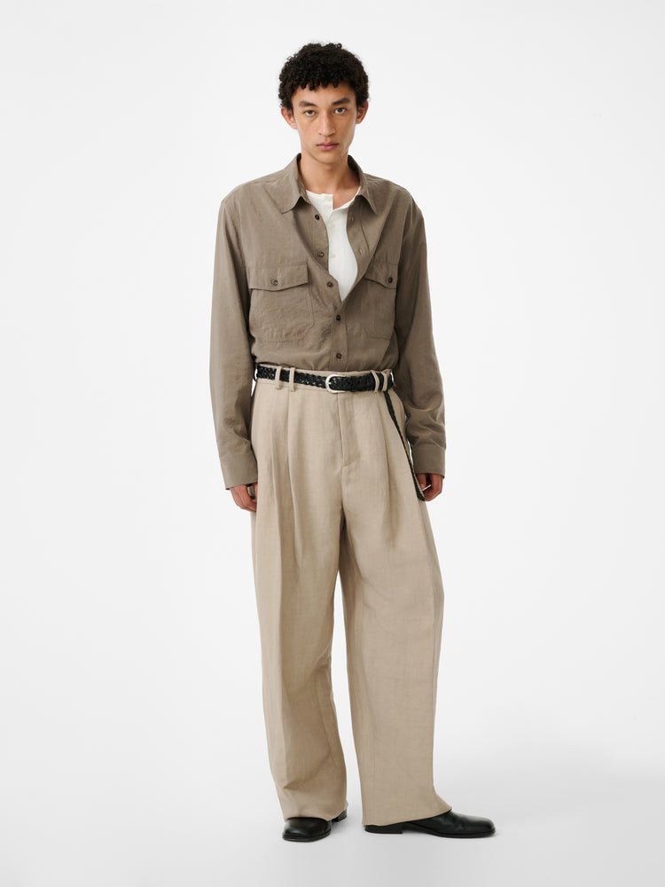 LINE LINEN PANT IN SAND