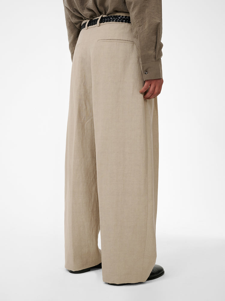 LINE LINEN PANT IN SAND