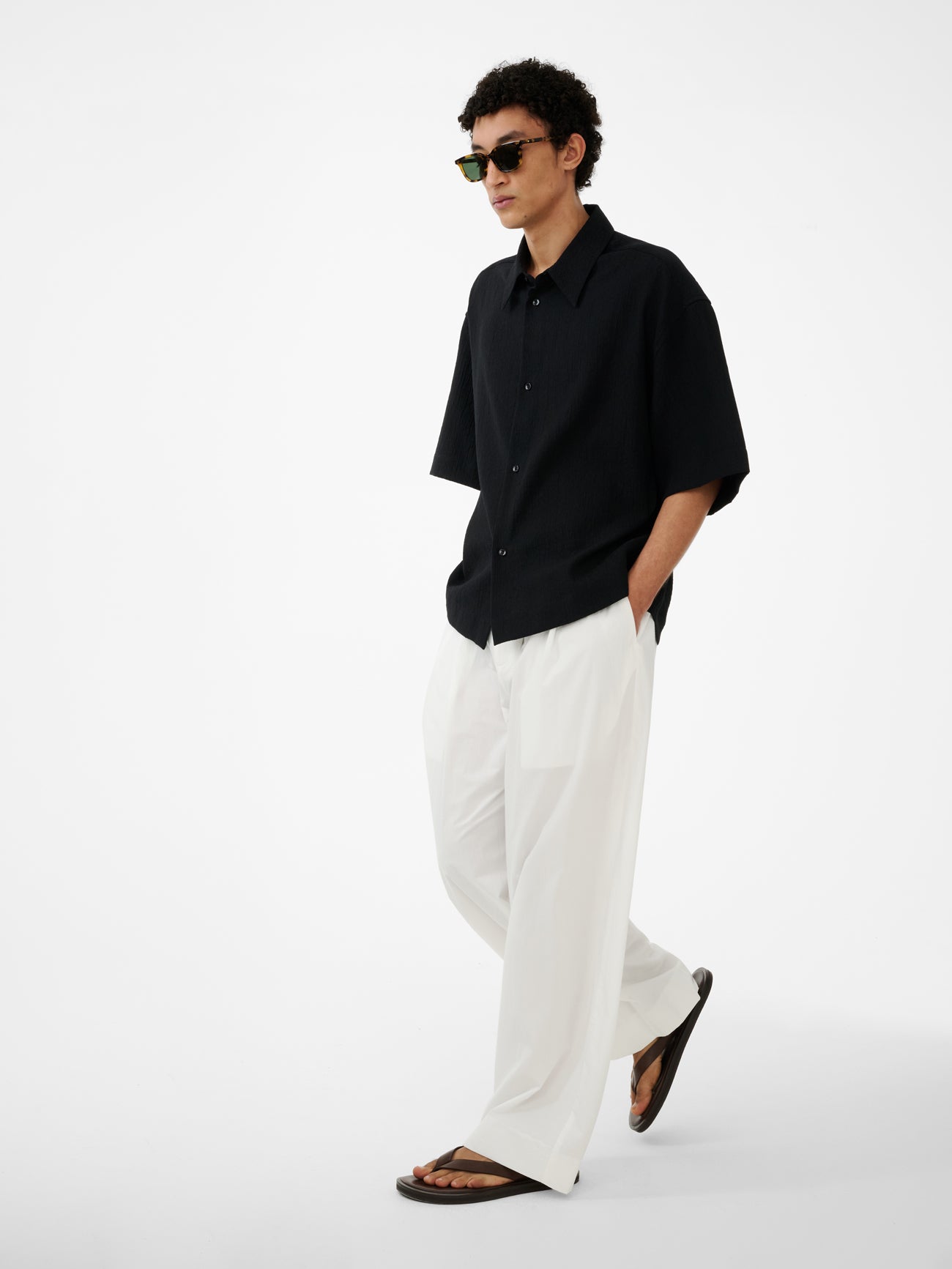 LINE PANT IN OPTIC WHITE