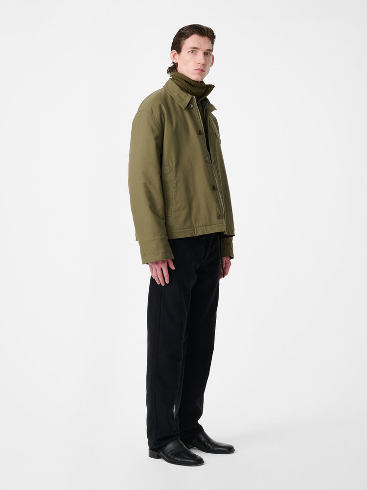 LINTON JACKET IN UTILITY GREEN