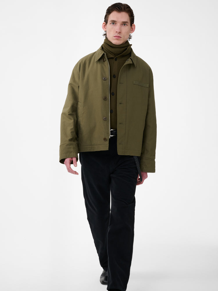LINTON JACKET IN UTILITY GREEN