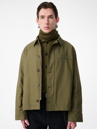 LINTON JACKET IN UTILITY GREEN