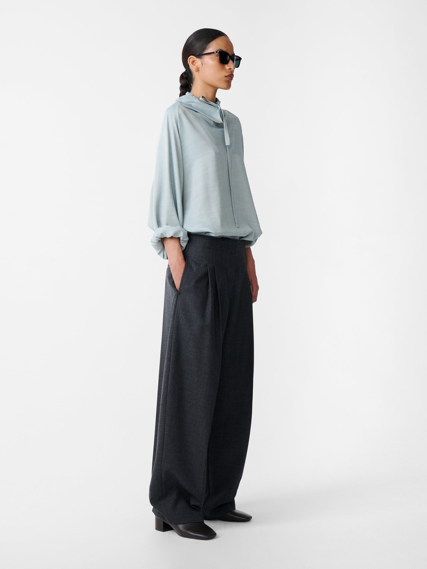 LIRA PANT IN SLATE MELANGE