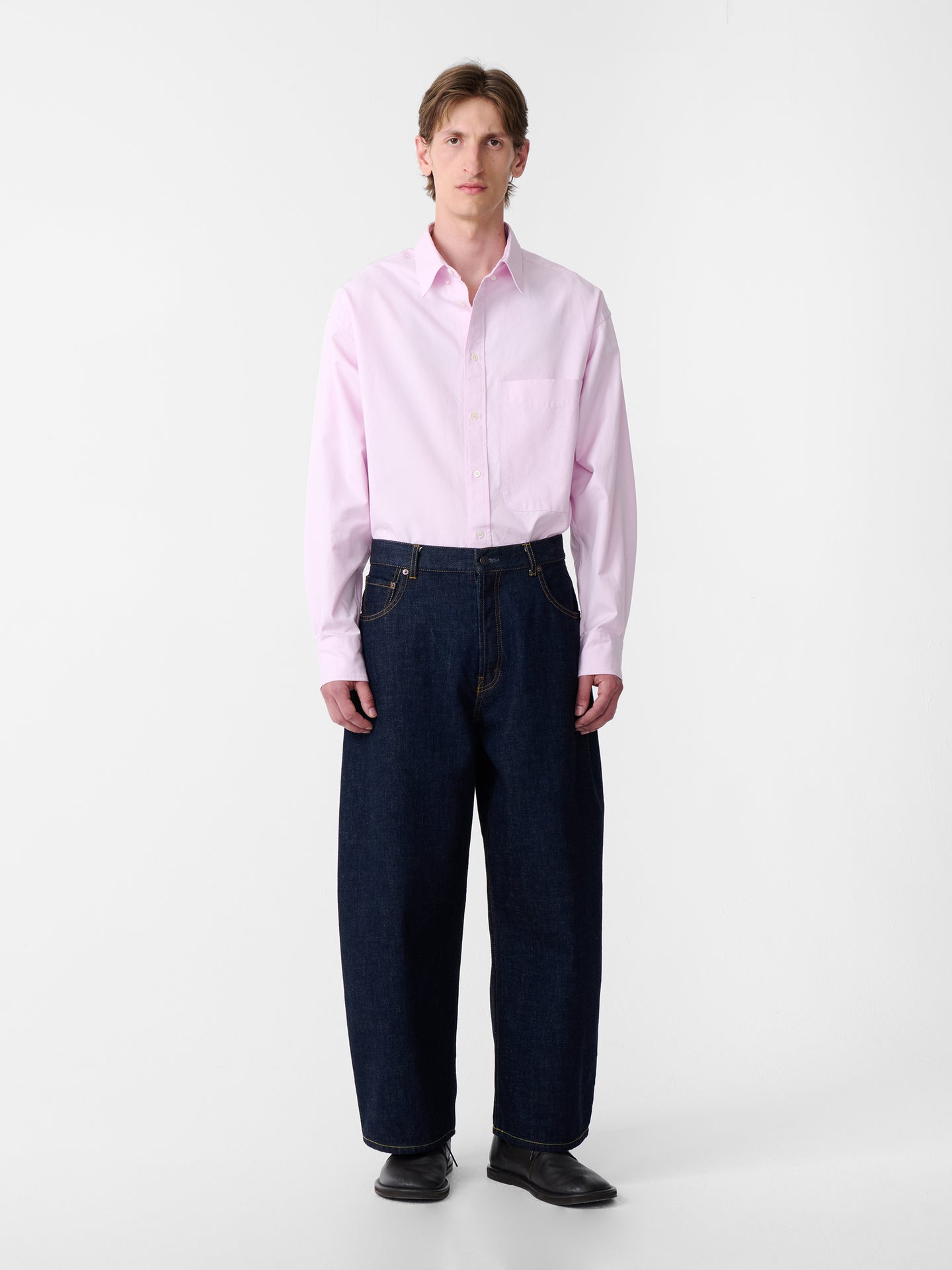 SN X BEAMS PLUS LISA OXFORD SHIRT IN PINK