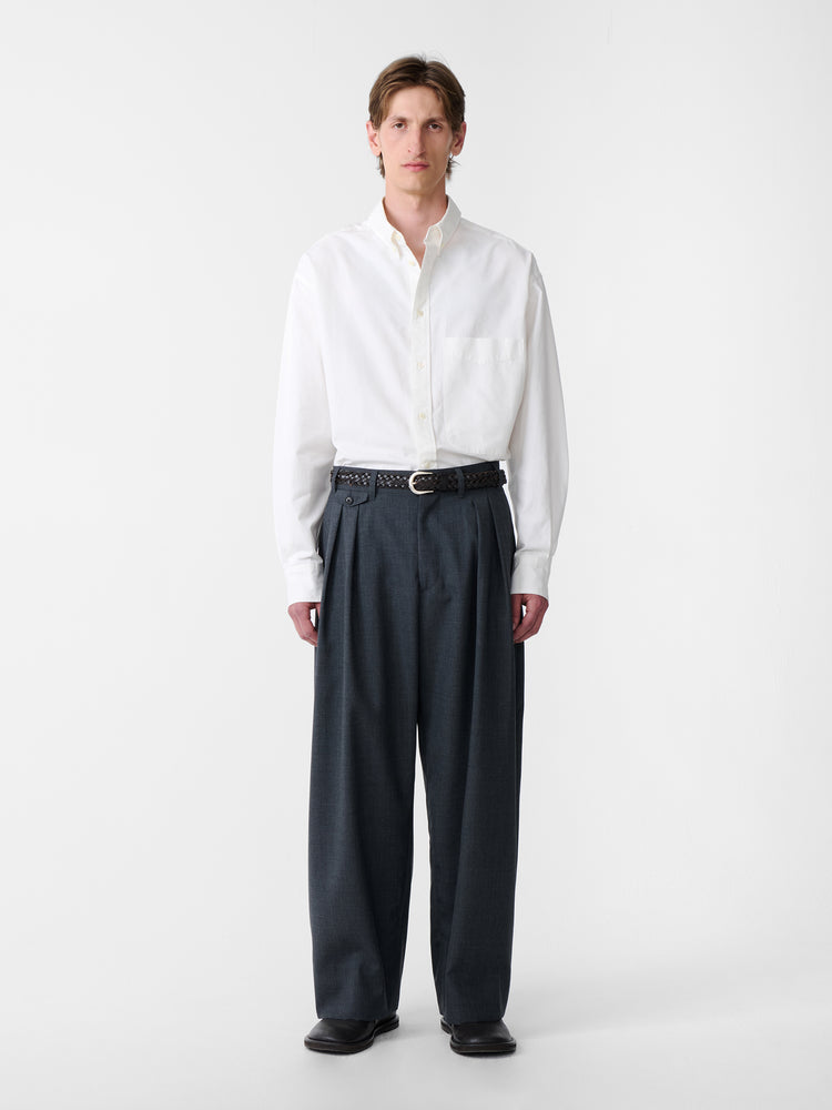 SN × BEAMS PLUS LISA OXFORD SHIRT IN WHITE