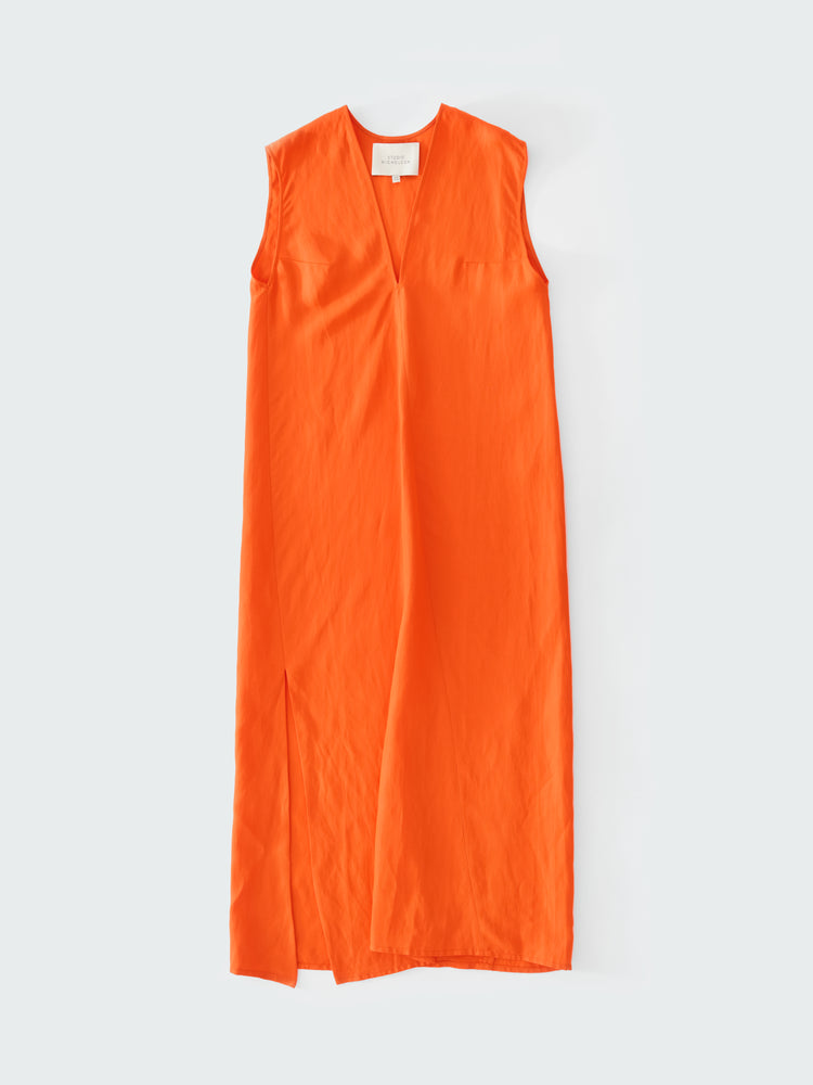 LISE LINEN DRESS IN CLEMENTINE