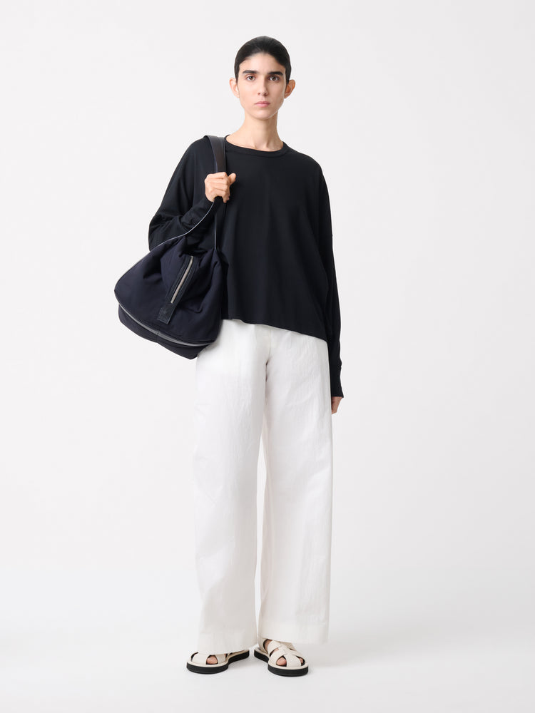 LOOP LONG SLEEVE T-SHIRT IN BLACK