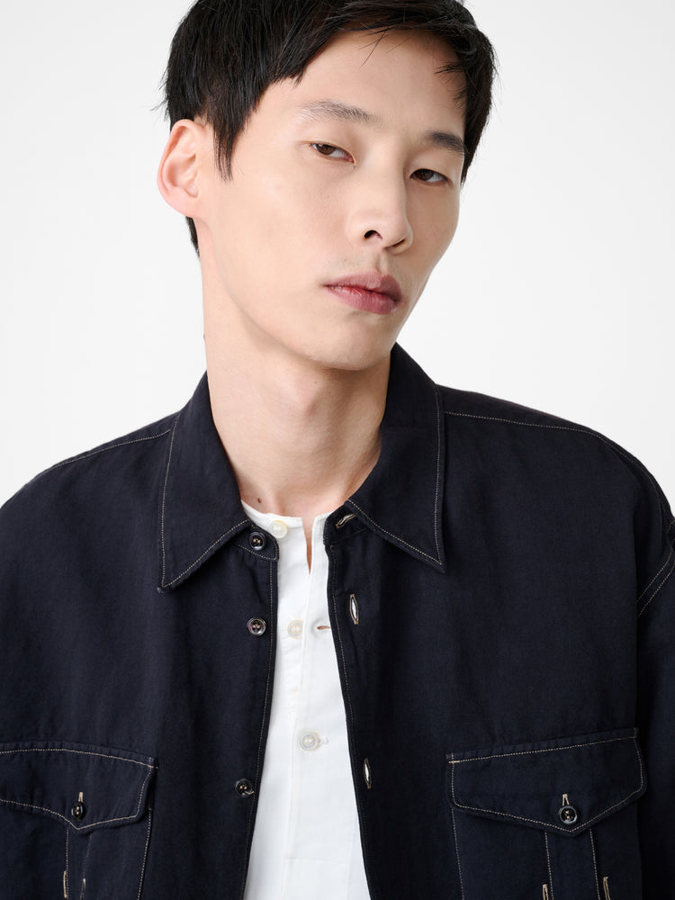 LOURO SHIRT IN BLACK GRAPE