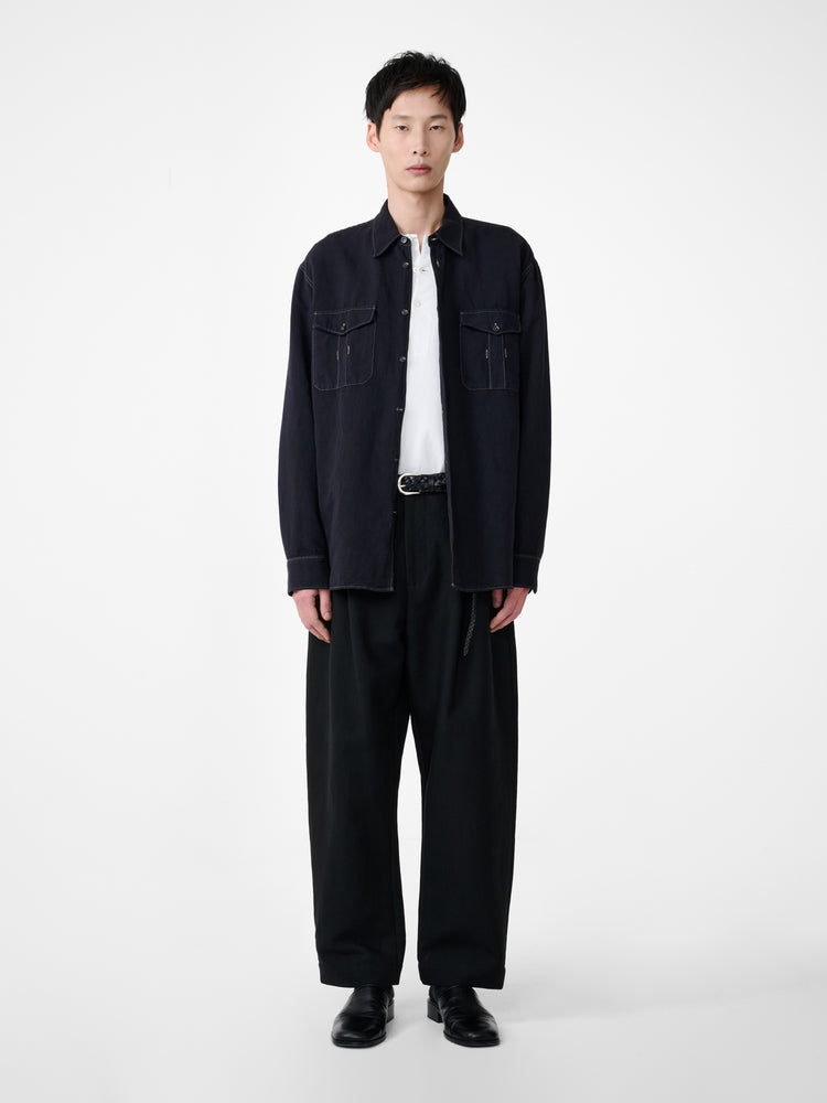 LOURO SHIRT IN BLACK GRAPE