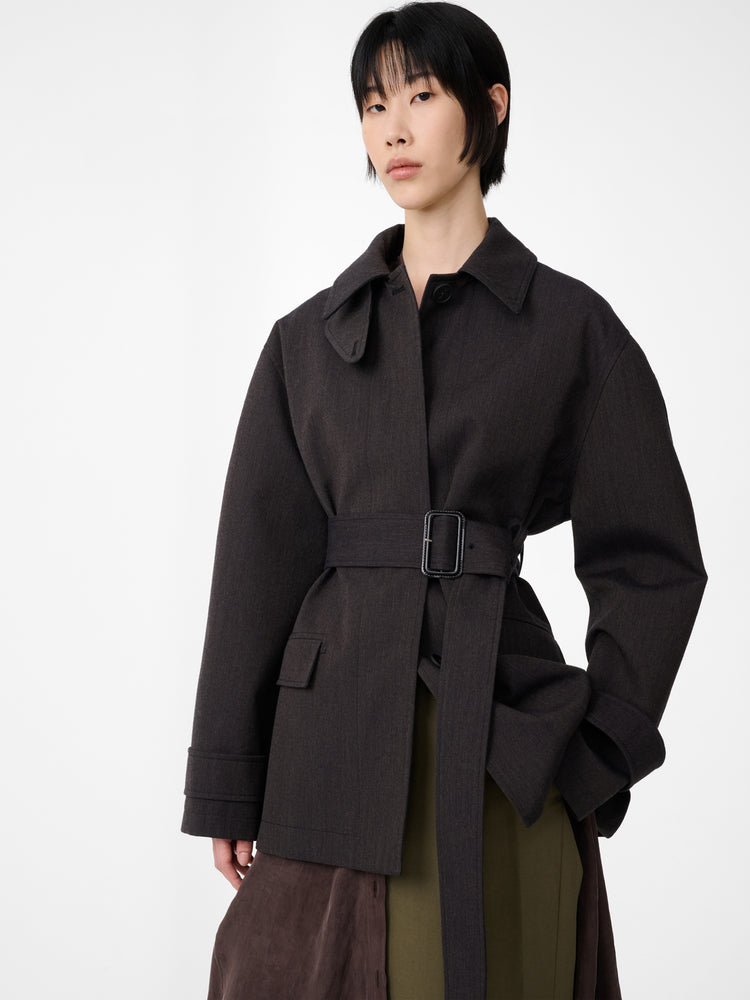 LURIE JACKET IN BROWN MARL