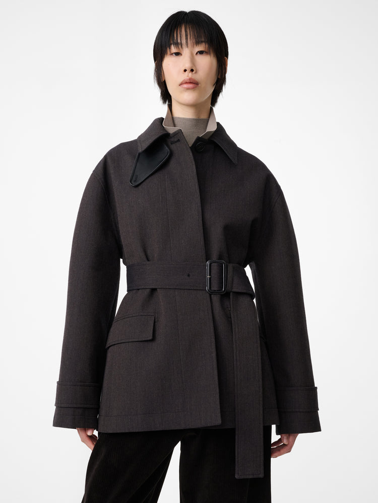 LURIE JACKET IN BROWN MARL