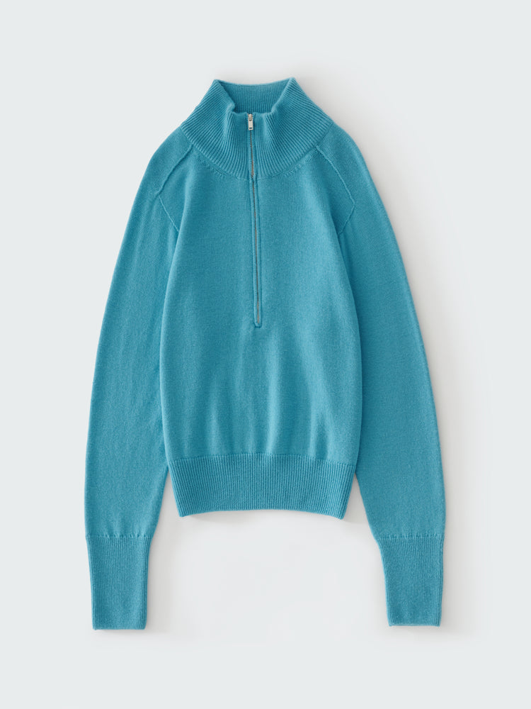 MAREN KNIT POLO IN SKY