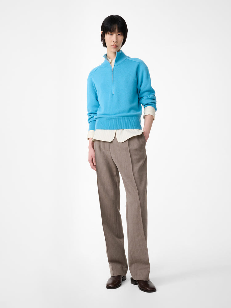 MAREN KNIT POLO IN SKY
