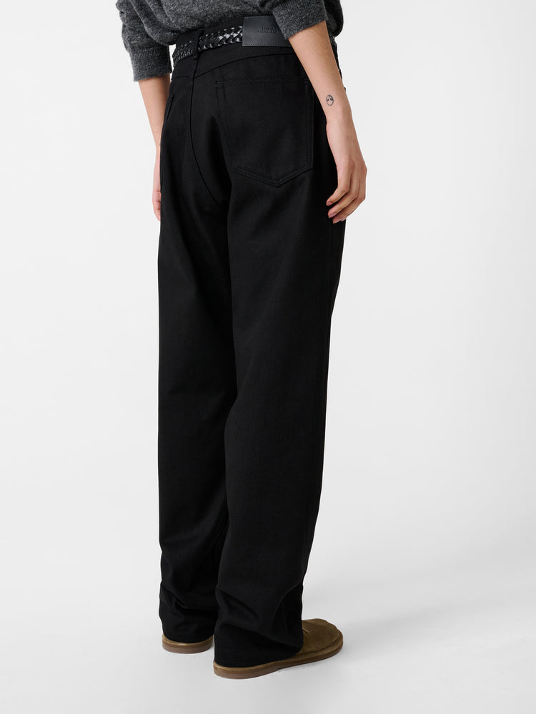 MARYLEBONE DENIM PANT IN BLACK