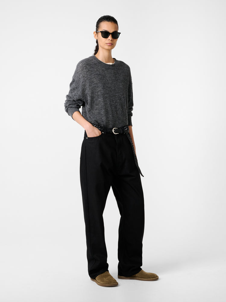 MARYLEBONE DENIM PANT IN BLACK