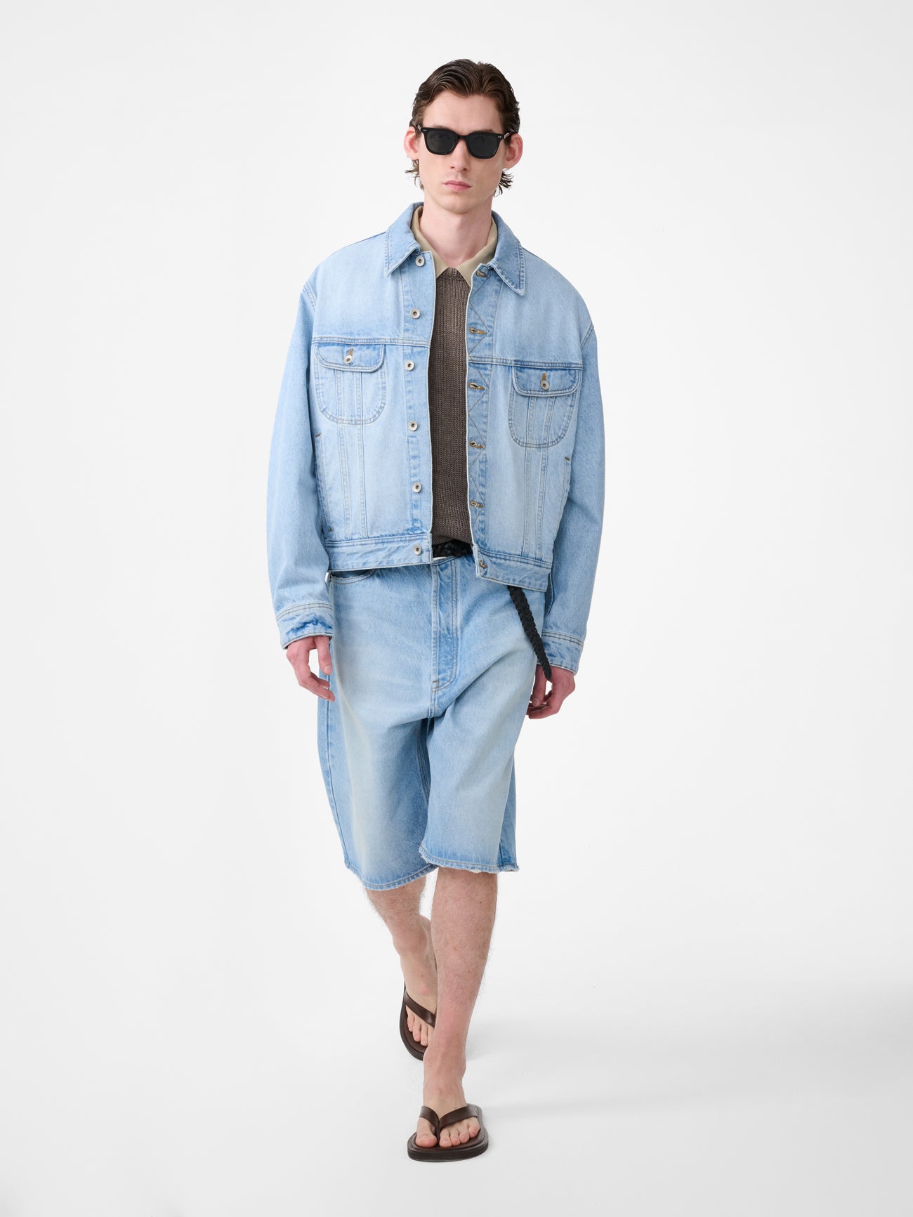MARYLEBONE DENIM SHORT IN BLEACH WASH