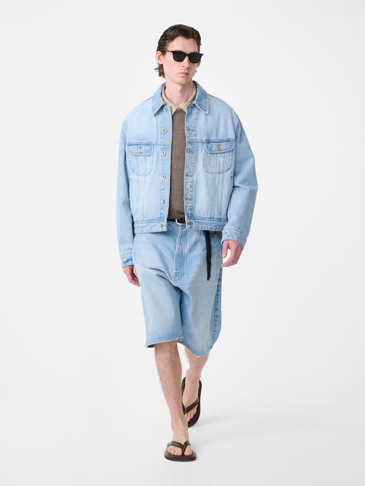 MARYLEBONE DENIM SHORT IN BLEACH WASH